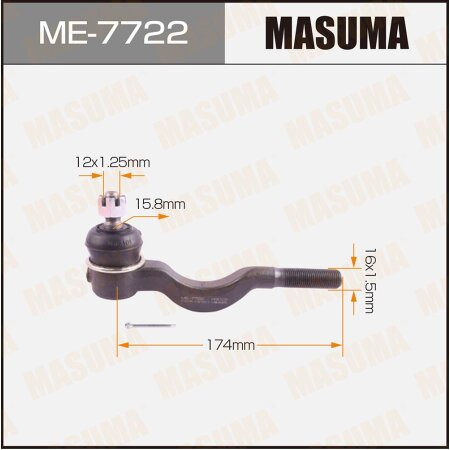 Наконечник рулевой Masuma, ME-7722