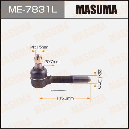 Наконечник рулевой Masuma, ME-7831L