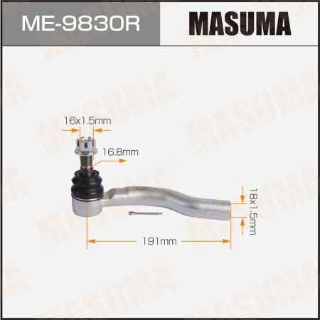 Наконечник рулевой Masuma, ME-9830R