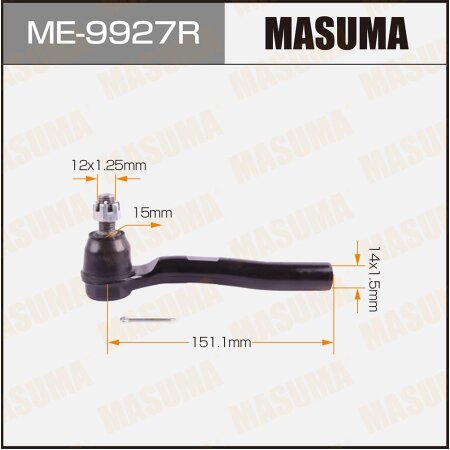 Наконечник рулевой Masuma, ME-9927R