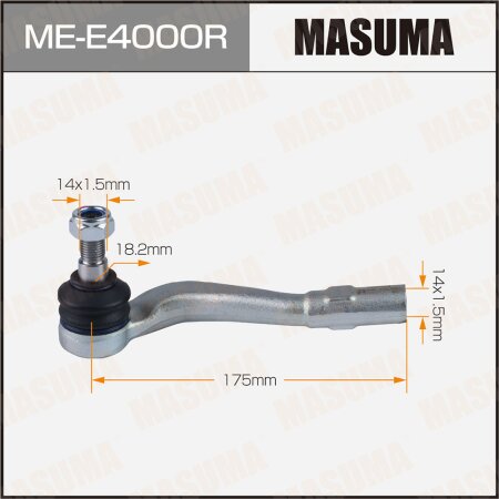 Наконечник рулевой Masuma, ME-E4000R