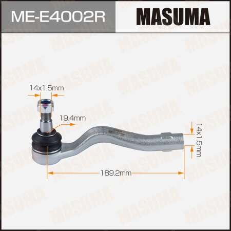 Наконечник рулевой Masuma, ME-E4002R