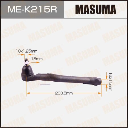 Наконечник рулевой Masuma, ME-K215R