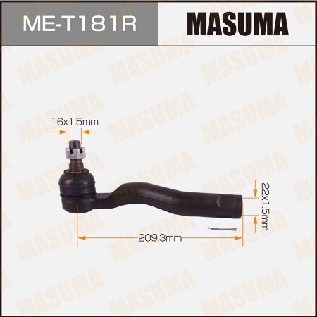 Наконечник рулевой Masuma, ME-T181R