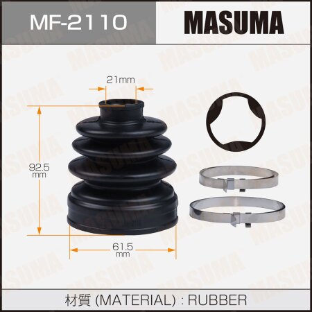 Пыльник ШРУСа Masuma (резина), MF-2110