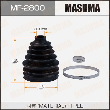Пыльник ШРУСа MASUMA (пластик), MF-2800