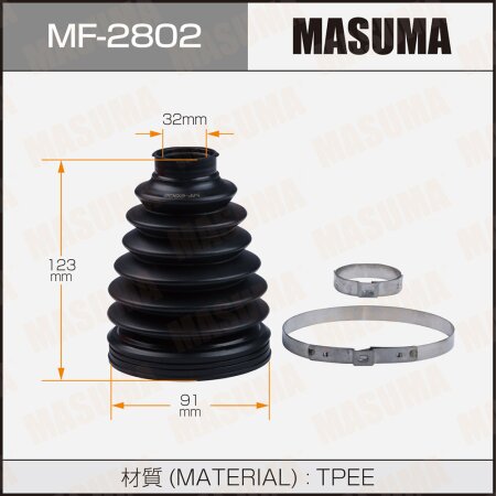 Пыльник ШРУСа MASUMA (пластик), MF-2802