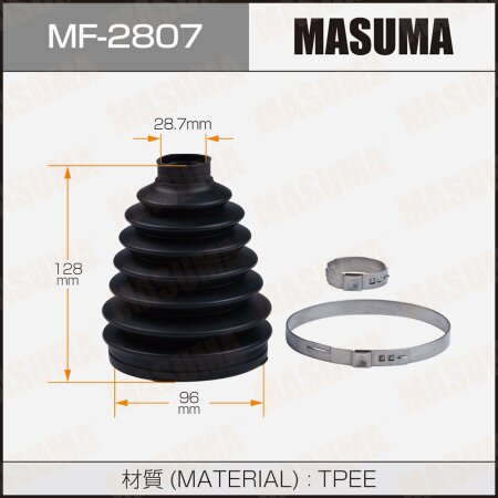 Пыльник ШРУСа MASUMA (пластик), MF-2807
