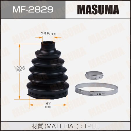 Пыльник ШРУСа MASUMA (пластик), MF-2829