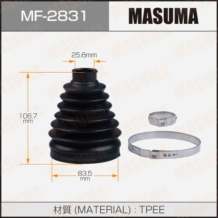 Пыльник ШРУСа MASUMA (пластик), MF-2831