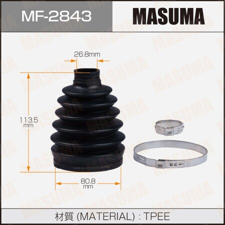 Пыльник ШРУСа MASUMA (пластик), MF-2843