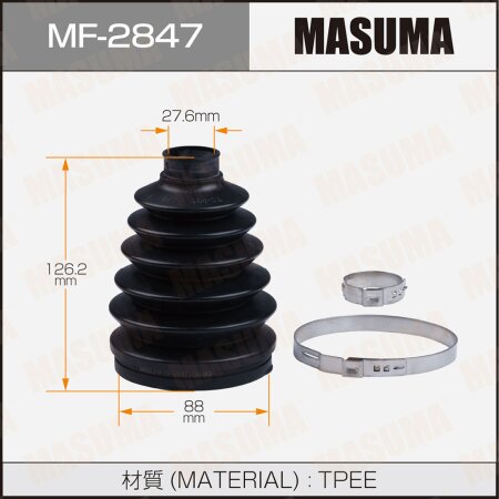 Пыльник ШРУСа MASUMA (пластик), MF-2847