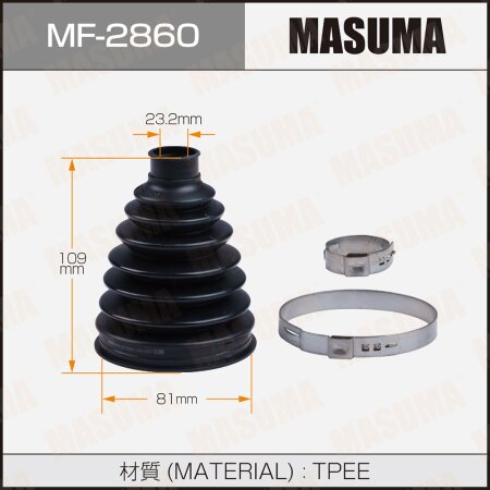 Пыльник ШРУСа MASUMA (пластик), MF-2860