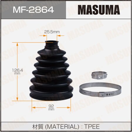 Пыльник ШРУСа MASUMA (пластик), MF-2864
