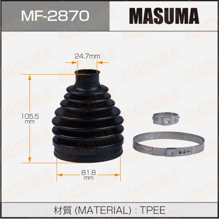 Пыльник ШРУСа MASUMA (пластик), MF-2870