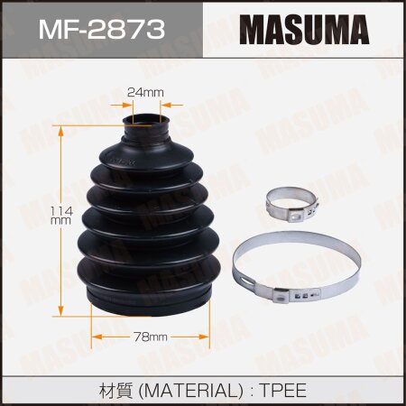Пыльник ШРУСа Masuma (резина), MF-2873