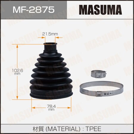 Пыльник ШРУСа MASUMA (пластик), MF-2875