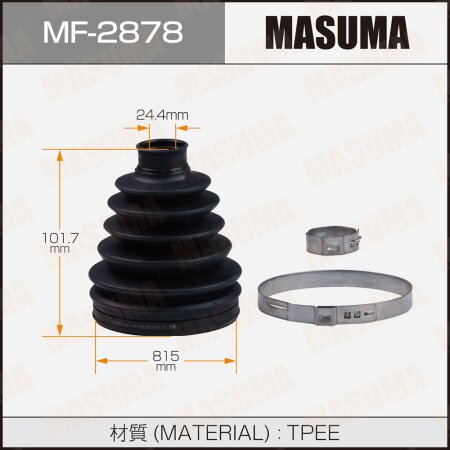 Пыльник ШРУСа MASUMA (пластик), MF-2878
