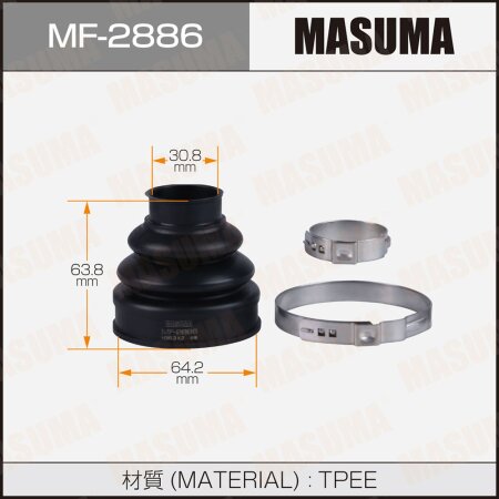 Пыльник ШРУСа MASUMA (пластик), MF-2886