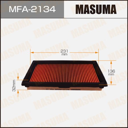 Pre-Oiled Air Filters Masuma, MFA-2134