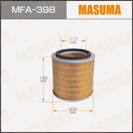 Air filter Masuma, MFA-398