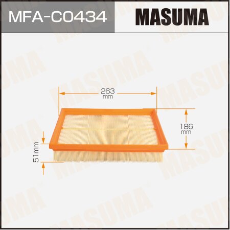 Фильтр воздушный Masuma, MFA-C0434