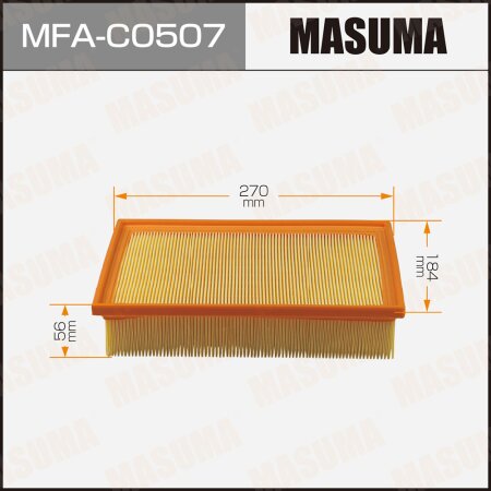 Фильтр воздушный Masuma, MFA-C0507