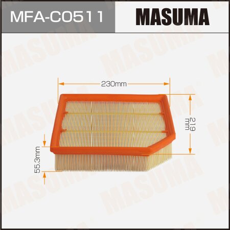 Фильтр воздушный Masuma, MFA-C0511