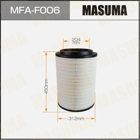 Фильтр воздушный для спецтехники Masuma, MFA-F006