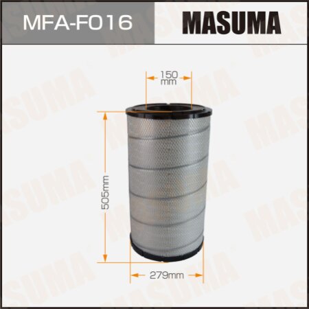 Фильтр воздушный для спецтехники Masuma, MFA-F016