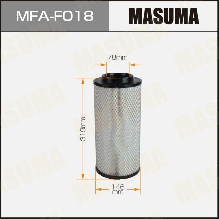 Фильтр воздушный для спецтехники Masuma, MFA-F018