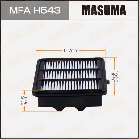 Фильтр воздушный Masuma, MFA-H543