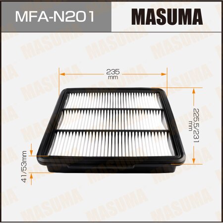Фильтр воздушный Masuma  с пропиткой маслом, MFA-N201