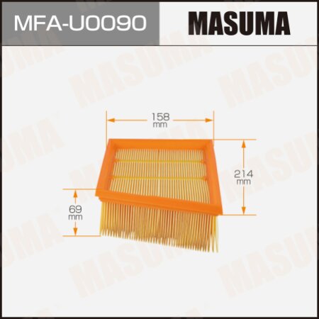 Фильтр воздушный Masuma, MFA-U0090