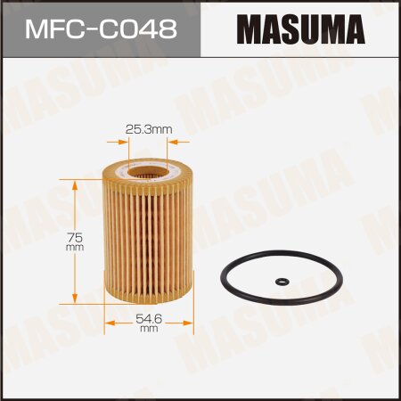 Фильтр масляный Masuma (вставка), MFC-C048