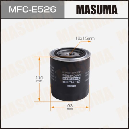 Фильтр масляный Masuma, MFC-E526