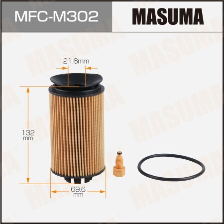 Фильтр масляный Masuma (вставка), MFC-M302