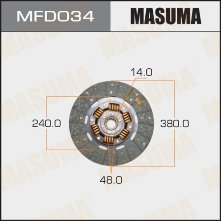 Диск сцепления Masuma, MFD034