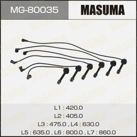 Провода высоковольтные (комплект) Masuma, MG-80035
