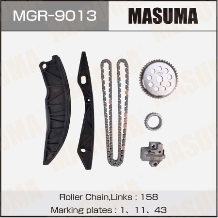 Комплект цепи ГРМ Masuma GAMMA 1.4, 1.6 No VVT, MGR-9013