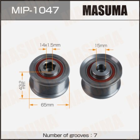 Обгонная муфта генератора Masuma, MIP-1047