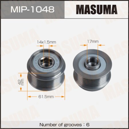 Обгонная муфта генератора Masuma, MIP-1048