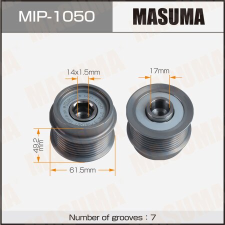 Обгонная муфта генератора Masuma, MIP-1050