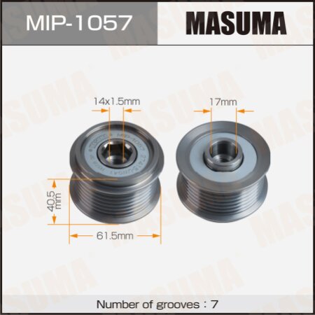 Обгонная муфта генератора Masuma, MIP-1057