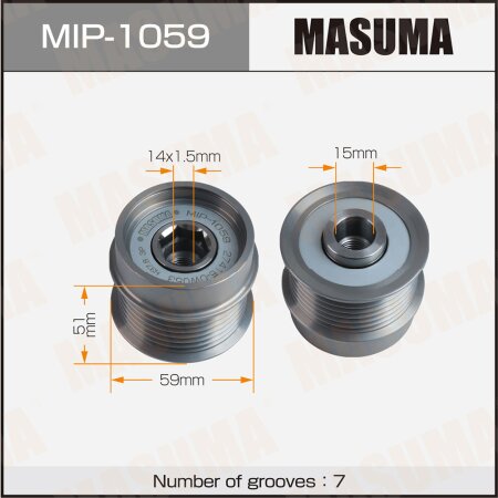 Обгонная муфта генератора Masuma, MIP-1059