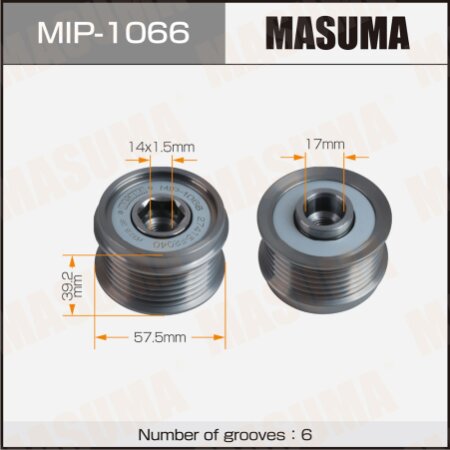 Обгонная муфта генератора Masuma, MIP-1066