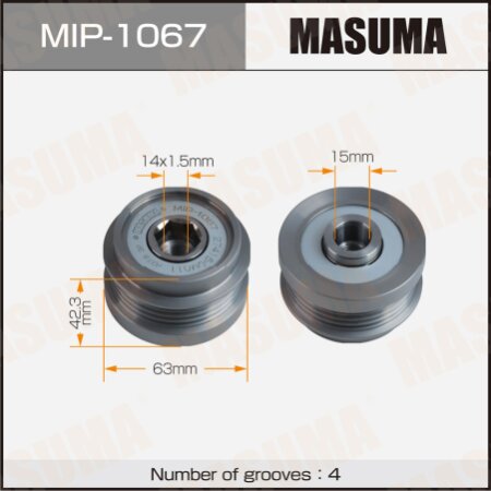 Обгонная муфта генератора Masuma, MIP-1067