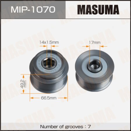 Обгонная муфта генератора Masuma, MIP-1070