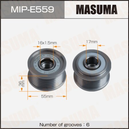 Обгонная муфта генератора Masuma, MIP-E559