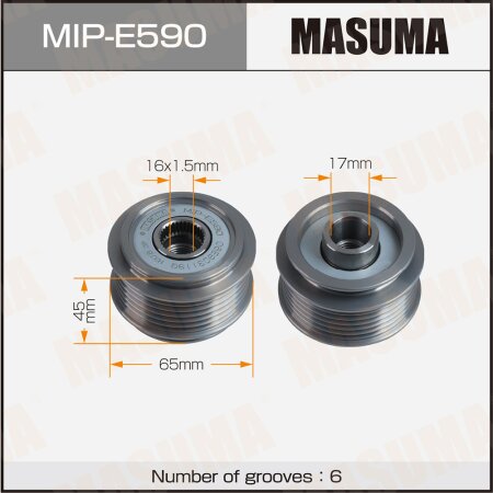 Обгонная муфта генератора Masuma, MIP-E590